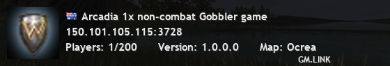 Arcadia 1x non-combat Gobbler game