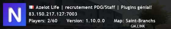 Azelot Life | recrutement PDG/Staff | Plugins génial!