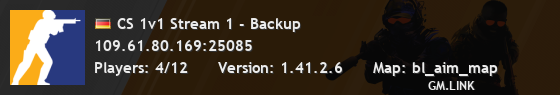 CS 1v1 Stream 1 - Backup