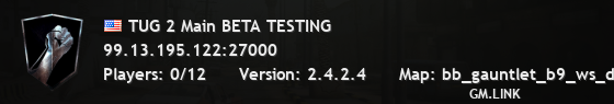 TUG 2 Main BETA TESTING