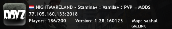 NIGHTMARELAND - Stamina+ : Vanilla+ : PVP = MODS
