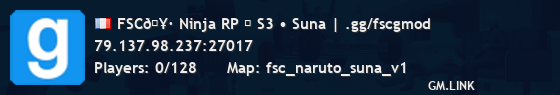 FSC🥷 Ninja RP → S3 • Suna | .gg/fscgmod