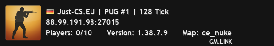 Just-CS.EU | PUG #1 | 128 Tick