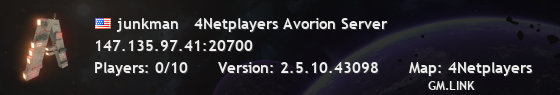 junkman   4Netplayers Avorion Server