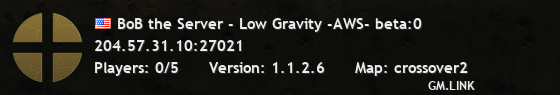 BoB the Server - Low Gravity -AWS- beta:0
