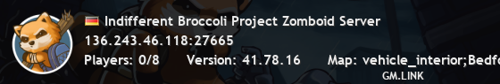 Indifferent Broccoli Project Zomboid Server