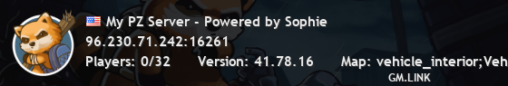 My PZ Server - Powered by Sophie