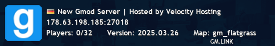 New Gmod Server | Hosted by Velocity Hosting
