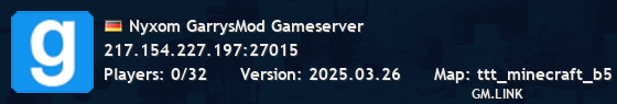Nyxom GarrysMod Gameserver