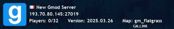 New Gmod Server