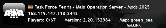 Task Force Fenris - Main Operation Server - Mods 2025