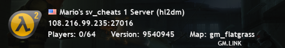 Mario's sv_cheats 1 Server (hl2dm)