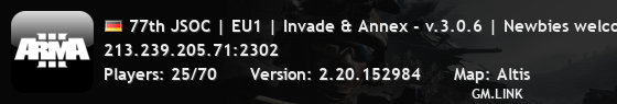 77th JSOC | EU1 | Invade & Annex - v.3.0.6 | Newbies welcome!