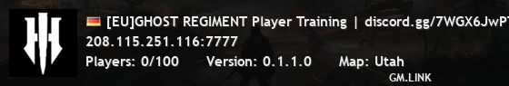 [EU]GHOST REGIMENT Player Training | discord.gg/7WGX6JwPTu