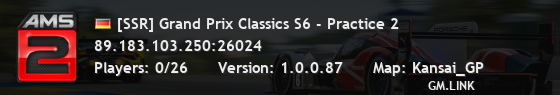 [SSR] Grand Prix Classics S6 - Practice 2