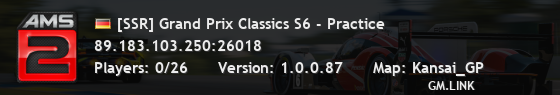 [SSR] Grand Prix Classics S6 - Practice