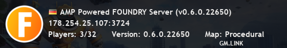 AMP Powered FOUNDRY Server (v0.6.0.22650)