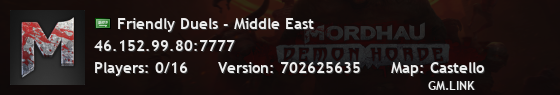 Friendly Duels - Middle East