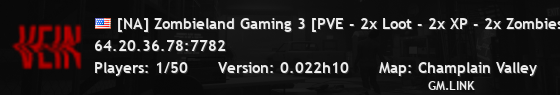 [NA] Zombieland Gaming 3 [PVE - 2x Loot - 2x XP - 2x Zombies -