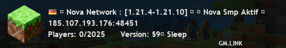 ❤ Nova Network : [1.21.4-1.21.10] ❤ ☄ Nova Smp Aktif ☄