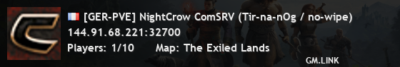 [GER-PVE] NightCrow ComSRV (Tir-na-nOg / no-wipe)