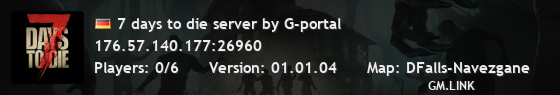 7 days to die server by G-portal