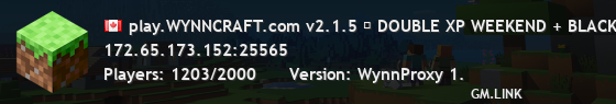 play.WYNNCRAFT.com v2.1.5 ✦ DOUBLE XP WEEKEND + BLACK FRIDAY SALE!