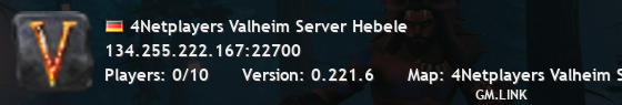 4Netplayers Valheim Server Hebele