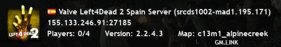 Valve Left4Dead 2 Spain Server (srcds1002-mad1.195.171)