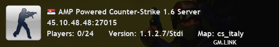 AMP Powered Counter-Strike 1.6 Server