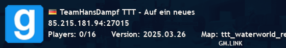 TeamHansDampf TTT - Auf ein neues