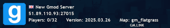 New Gmod Server