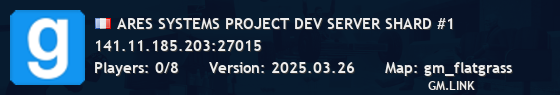 ARES SYSTEMS PROJECT DEV SERVER SHARD #1