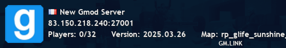 New Gmod Server
