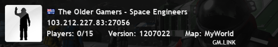 The Older Gamers - Space Engineers