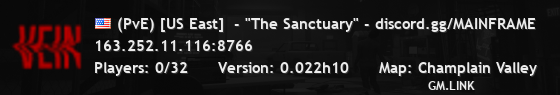 (PvE) [US East]  - "The Sanctuary" - discord.gg/MAINFRAME
