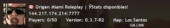 Origen Miami Roleplay | ЎSistemas ъnicos!