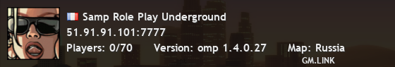Samp Role Play Underground