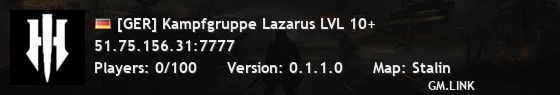 [GER] Kampfgruppe Lazarus LVL 10+