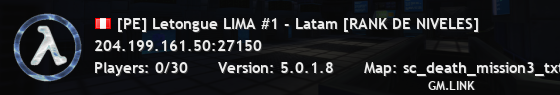 [PE] Letongue LIMA #1 - Latam [RANK DE NIVELES]