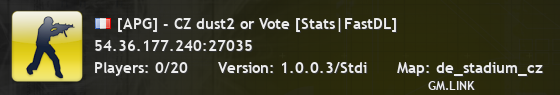 [APG] - CZ dust2 or Vote [Stats|FastDL]