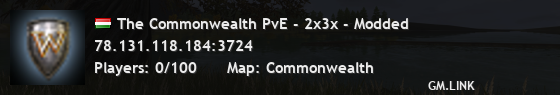 The Commonwealth PvE - 2x3x - Modded