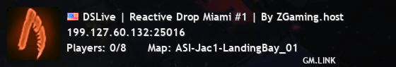 DSLive | Reactive Drop Miami #1 | By ZGaming.host