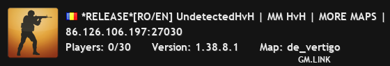 *RELEASE*[RO/EN] UndetectedHvH | MM HvH | MORE MAPS | NO ROLL/EXTENDED