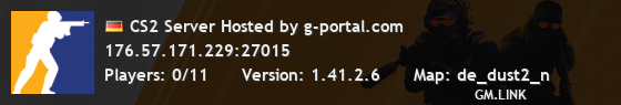 CS2 Server Hosted by g-portal.com