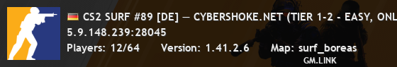 CS2 SURF #89 [DE] — CYBERSHOKE.NET (TIER 1-2 - EASY, ONLY BOR