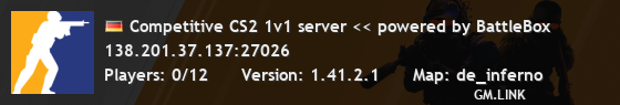 Competitive CS2 1v1 server << powered by BattleBox
