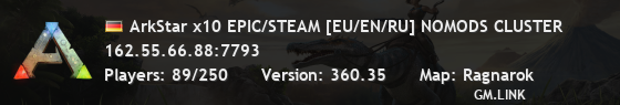 ArkStar x10 EPIC/STEAM [EU/EN/RU] NOMODS CLUSTER