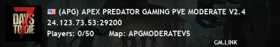 (APG) APEX PREDATOR GAMING PVE MODERATE V2.4