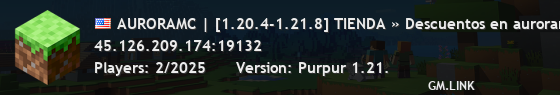 AURORAMC | [1.20.4-1.21.8] TIENDA » Descuentos en auroramclat.tebex.io
